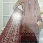 3-Piece Lawn Suit with Dupatta – Front Embroidery & Back Printed Design | Premium Fabric | 1005