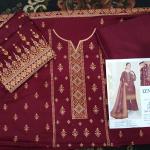 3-Piece Lawn Suit with Dupatta – Front Embroidery & Back Printed Design | Premium Fabric | 1011