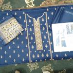 3-Piece Lawn Suit with Dupatta – Front Embroidery & Back Printed Design | Premium Fabric | 1010