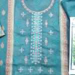 3-Piece Lawn Suit with Dupatta – Front Embroidery & Back Printed Design | Premium Fabric | 1019