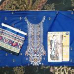 3-Piece Lawn Suit with Dupatta – Front Embroidery & Back Printed Design | Premium Fabric | 1034