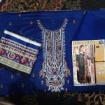 3-Piece Lawn Suit with Dupatta – Front Embroidery & Back Printed Design | Premium Fabric | 1034