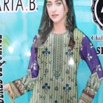 3-Piece Lawn Suit with Dupatta – Front Embroidery & Back Printed Design | Premium Fabric | 1024