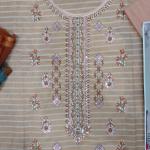 3-Piece Lawn Suit with Dupatta – Front Embroidery & Back Printed Design | Premium Fabric | 1021