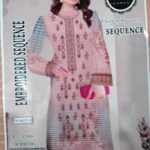 3-Piece Lawn Suit with Dupatta – Front Embroidery & Back Printed Design | Premium Fabric | 1021