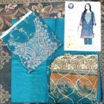 3-Piece Lawn Suit with Dupatta – Front Embroidery & Back Printed Design | Premium Fabric | 1036