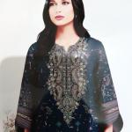 3-Piece Lawn Suit with Dupatta – Front Embroidery & Back Printed Design | Premium Fabric | 1036