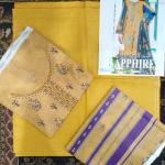 3-Piece Lawn Suit with Dupatta – Front Embroidery & Back Printed Design | Premium Fabric | 1053