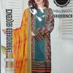 3-Piece Lawn Suit with Dupatta – Front Embroidery & Back Printed Design | Premium Fabric | 1055