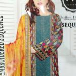 3-Piece Lawn Suit with Dupatta – Front Embroidery & Back Printed Design | Premium Fabric | 1055